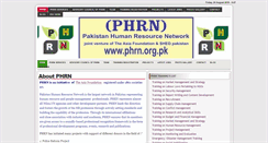 Desktop Screenshot of phrn.org.pk