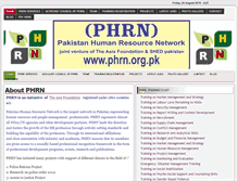 Tablet Screenshot of phrn.org.pk